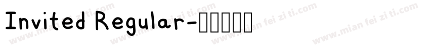 Invited Regular字体转换